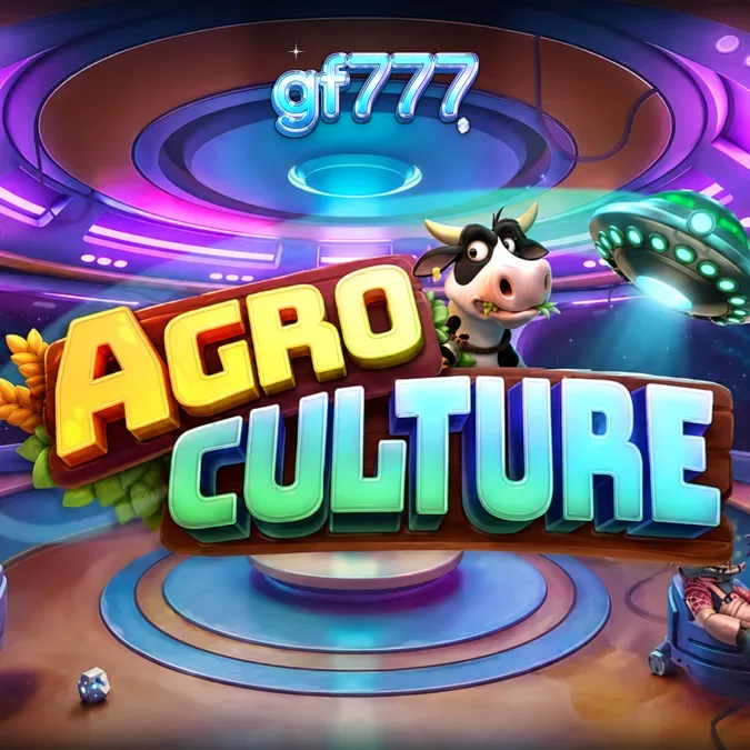 Tampilan visual slot AgroCulture dengan tema invasi alien di lahan pertanian
